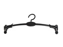 Plastic Hanger for Lingerie, Black, 27 cm, 10 Units