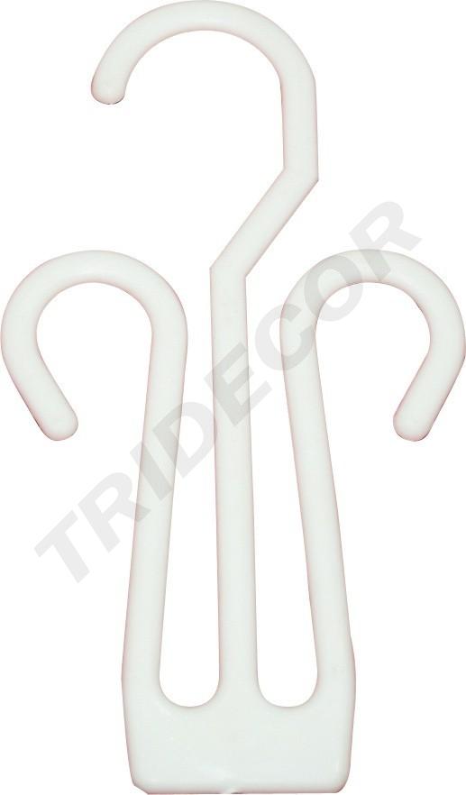 Cuier pentru încălțăminte din plastic flexibil culoare albă 10 unități