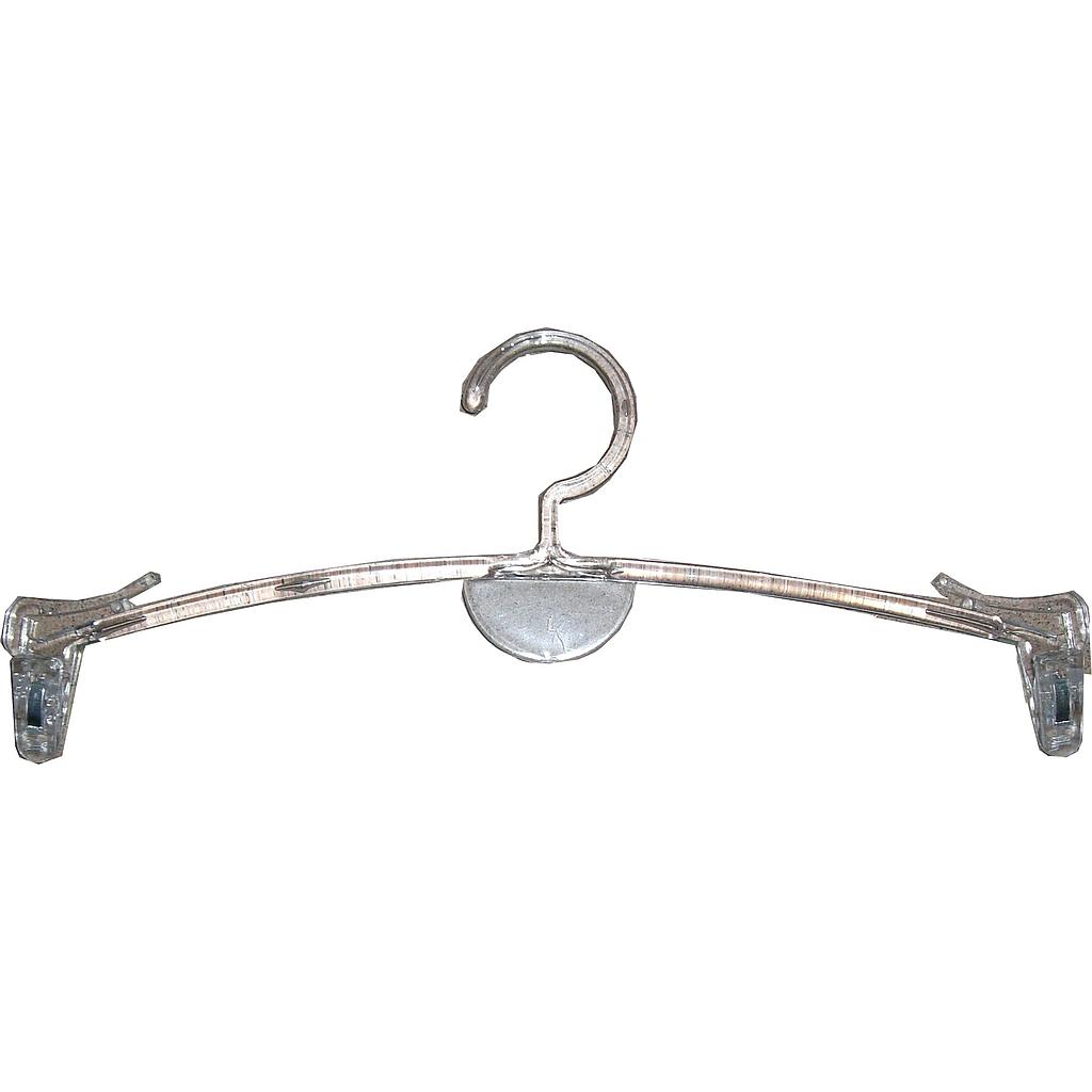 Plastic Hanger with Clips for Lingerie 27.5cm 5 units