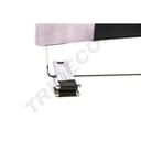 亮黑裤架 Percha de Cuero Sintético con Clips Negros Precio Unitario
