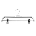 Children's Wooden Hanger with Clips White Color 29.2cm 5 units