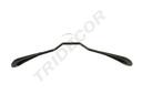 Cabide de Madeira Revestido a Borracha Preto 42cm 5 unidades