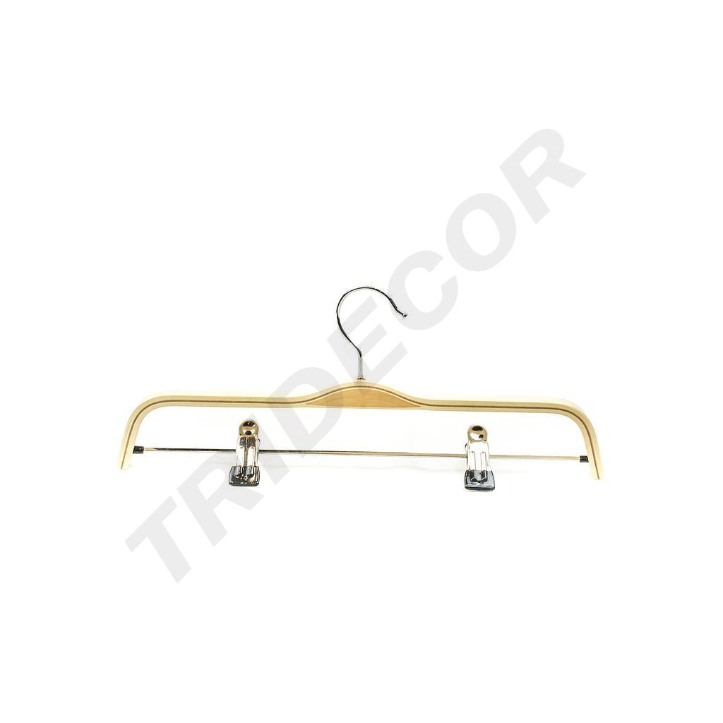 胶合木裤夹Percha Madera Contrachapada Con Pinzas 37.5cm (5undes/pq)100/caja