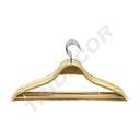 胶合木带横杆衣架Percha Contrachapada Madera Con Barra y Antideslizante de Silicona 43cm (5undes/pq)100/caja