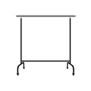 Adjustable Coat Rack with Extendable Arms 160X100X57cm Black