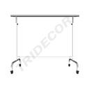 Adjustable Steel Coat Rack with Extendable Arms, White