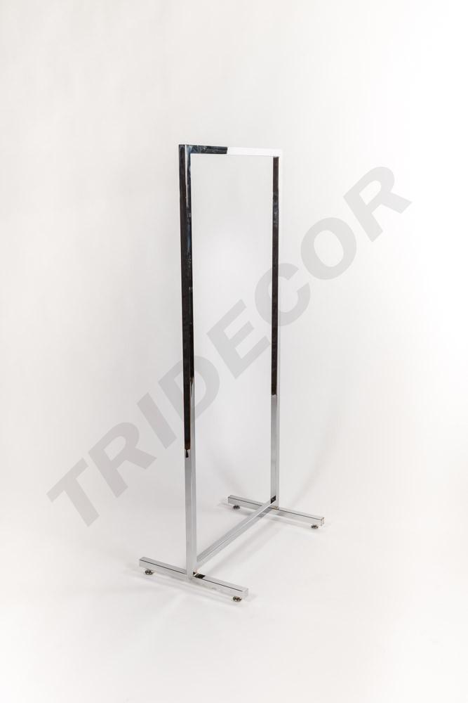 Simple Steel Coat Rack with Square Tube 60X135cm