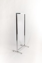 Simple Steel Coat Rack with Square Tube 60X135cm