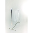 Simple Steel Coat Rack with Square Tube 130X120X50cm