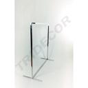 Simple Steel Coat Rack with Square Tube 130X120X50cm