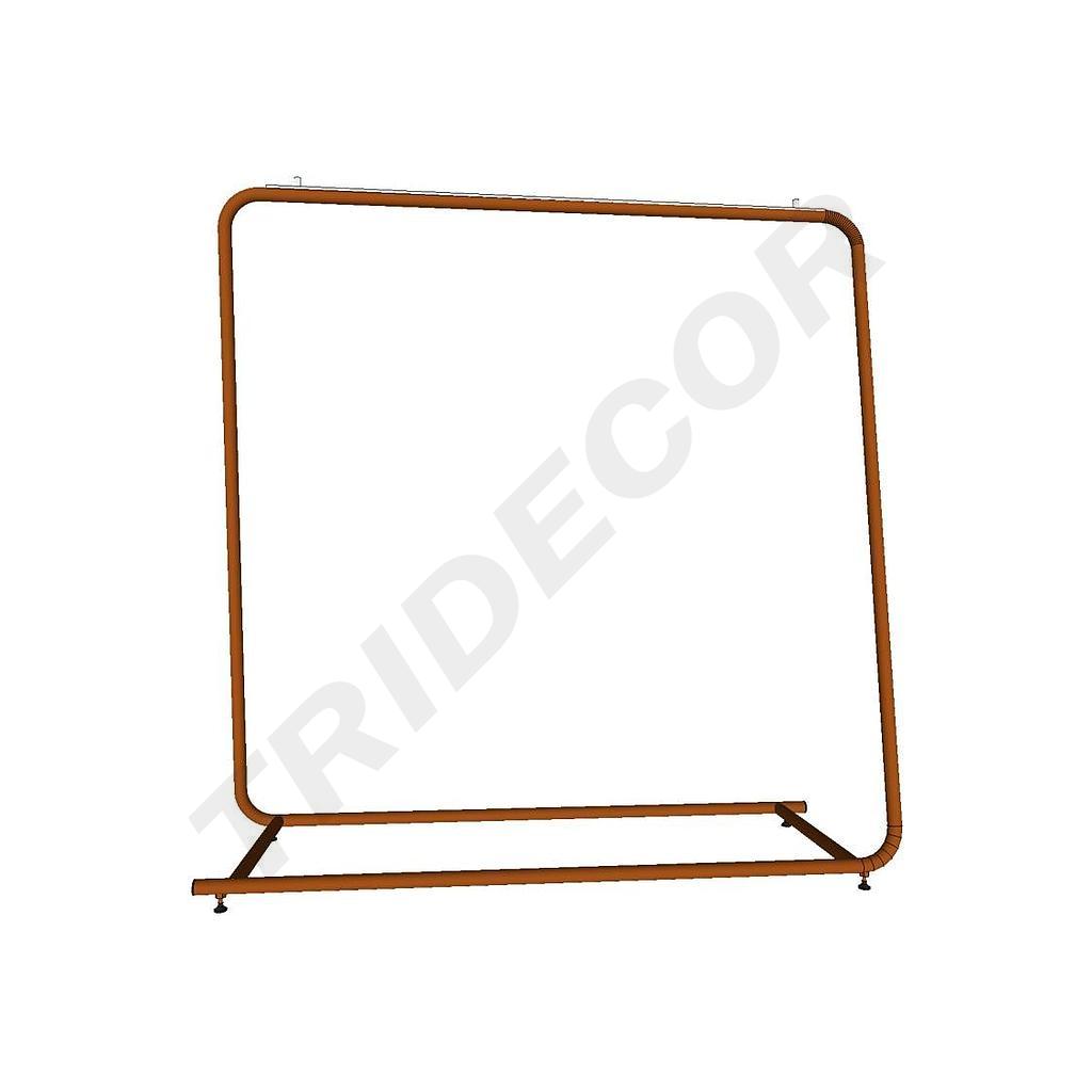 Grande Attaccapanni in Acciaio Colore Bronzo 154X150X50cm