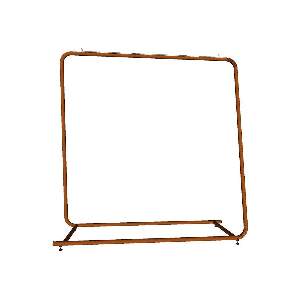 Large Bronze Color Steel Coat Rack 154X150X50cm