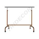 Cabide de aço ajustável com braços extensíveis, cor de bronze, 150X130X56cm
