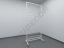 Expositor para bufandas y pañuelos Color blanco 180X80X40.5cm