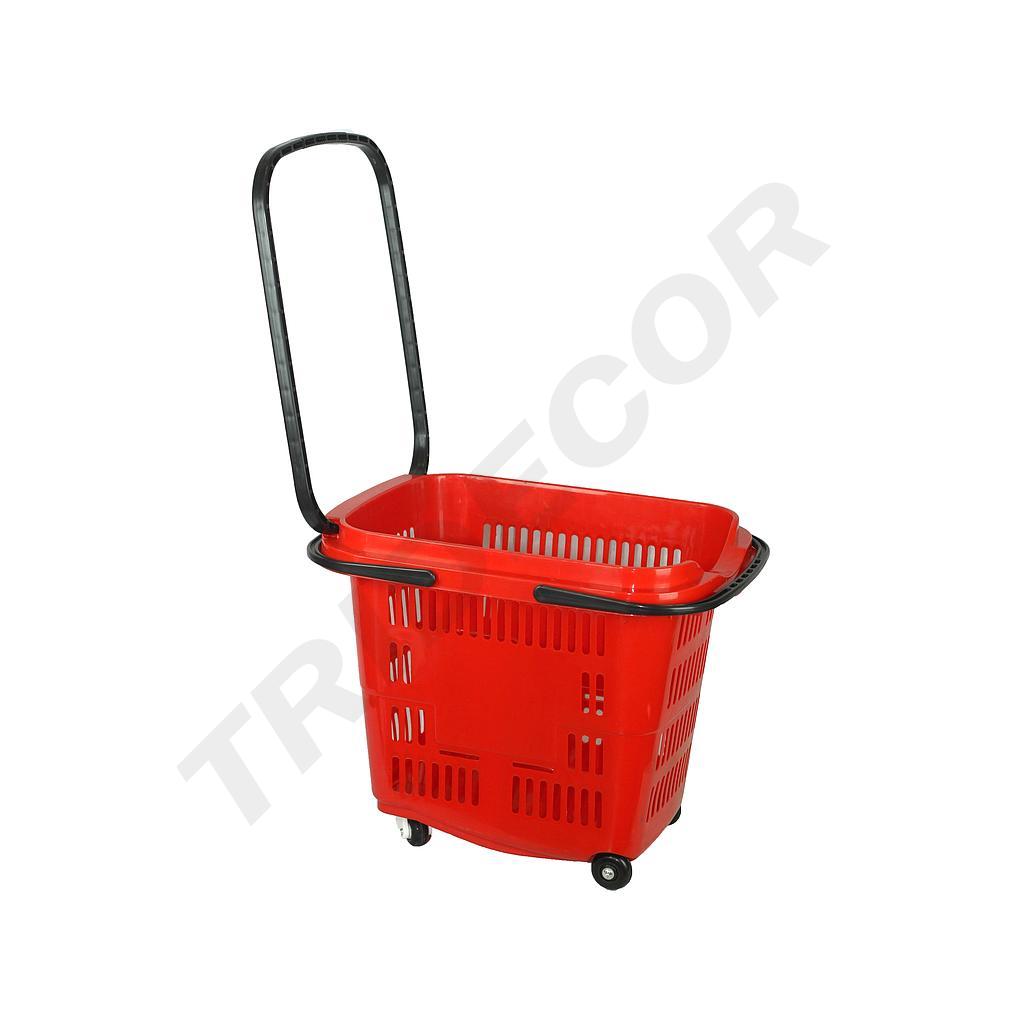 Cestino da shopping 50 L Colore Rosso