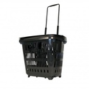 Black supermarket basket 50 L