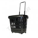 Black supermarket basket 50 L