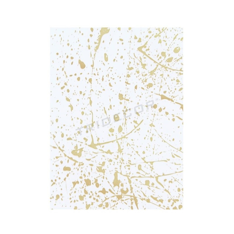 White Tissue Paper with Gold Spots 62x86 cm 100 units