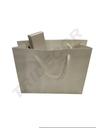 白色手提纸袋Bolsa de Papel Lujo Blanco Mate 12Und/Pack 25X9X20cm