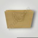 Luxus-Zugband-Grifftasche 35X9X25cm Creme 12 Einheiten