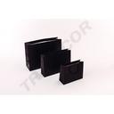 Bolsas Asas de Algodón Color Negro 14X6X11 Cm 12 Unidades
