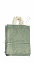 Bolsas De Papel Kraft Asa Rizada 27X22X10 Cm Color Verde