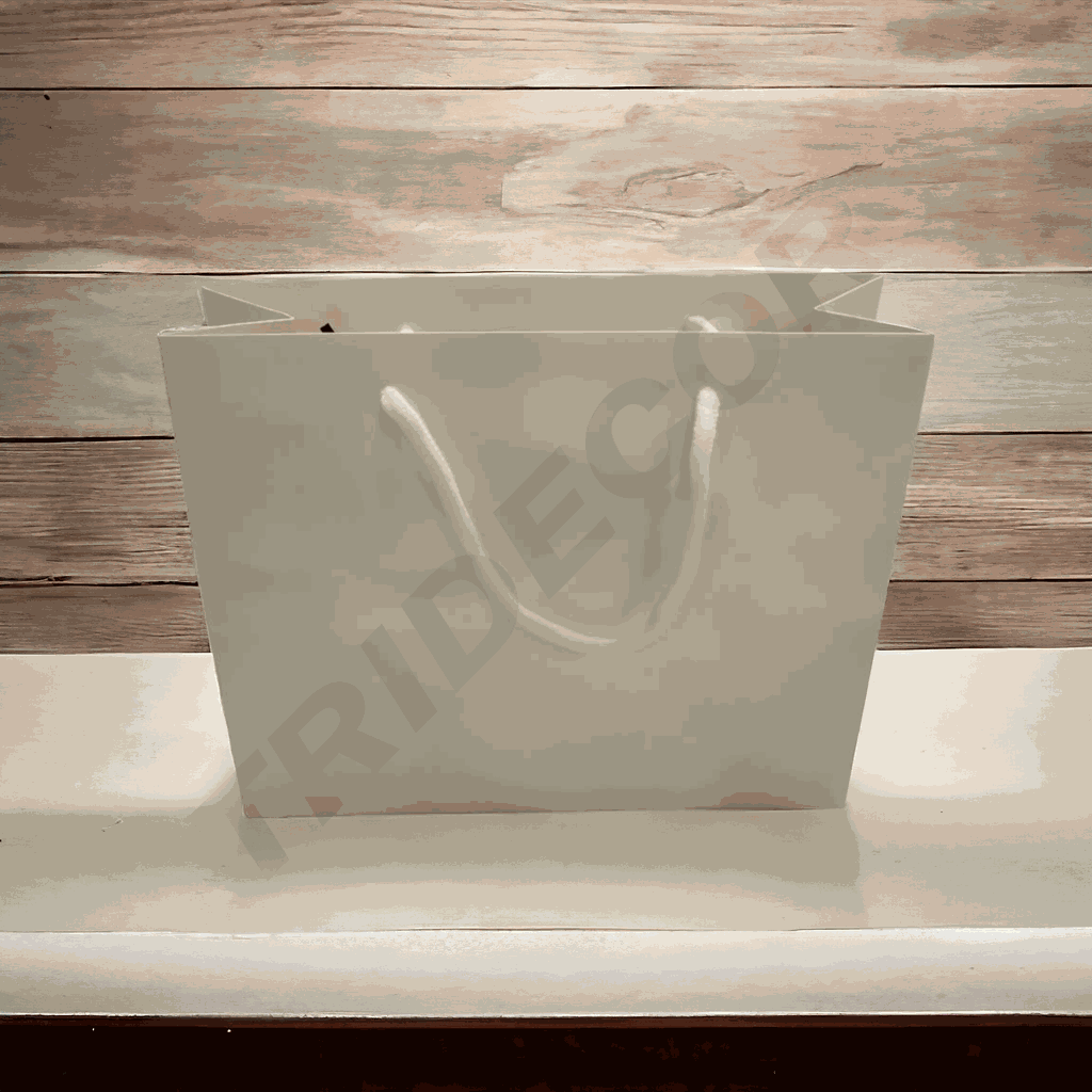 Bolsa de Papel Lujoblanco Mate 12Und/Pack 35X9X25cm 12/Pq 