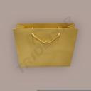 Bolsa de Papel Lujo Color Crema Mate 12Und/Pack