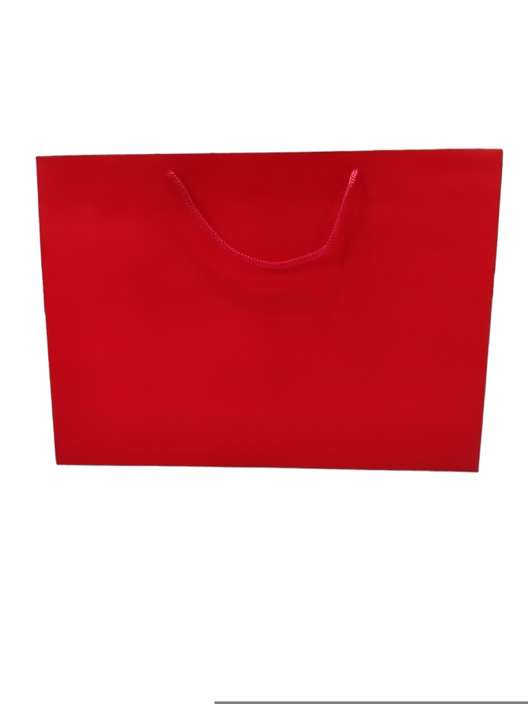 Borsa di lusso con coulisse 35X9X25cm Rossa 12 unità