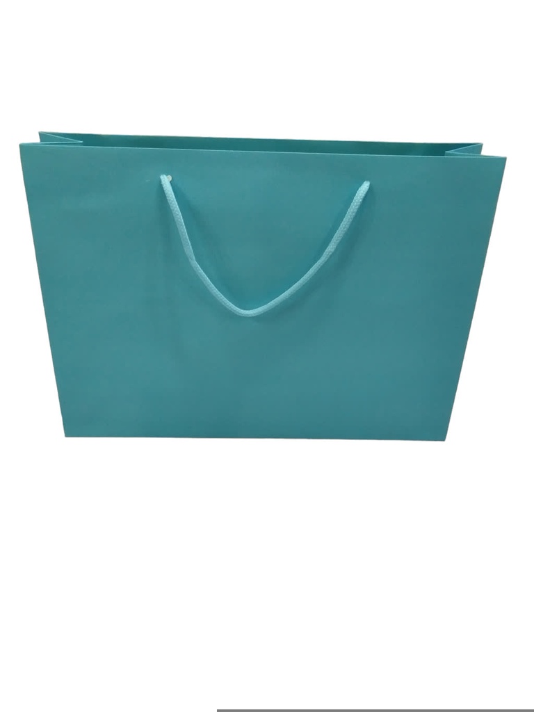 Sac de luxe à cordon 35X9X25cm Bleu 12 unités