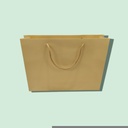 Luxury Drawstring Handle Bag 44X14X32cm Cream 12 units