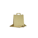 Paper bag with flat handle in Havana color 34x22x32 25 units