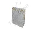 纤维素纸袋 27X37+12cm 碎片 25个 Navidad Blanco