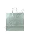 Sac de hârtie de celuloză cu mâner argintiu ondulat 22X10X27CM - 25 de unități