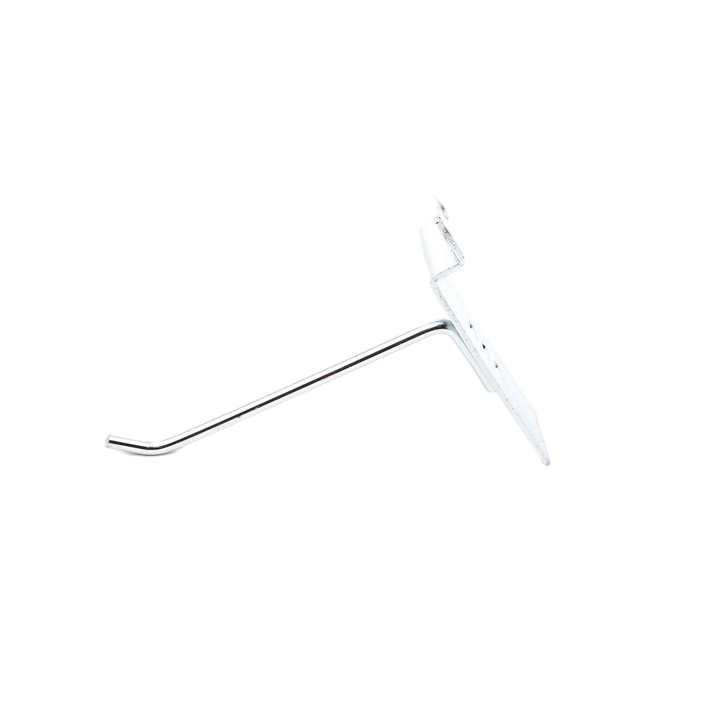 Crochet en chrome pour panneau à lattes, 4mm, 10cm, 200/boîte