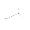 电镀槽板钩 gancho cromado para pane lama   4mm 10cm200/caja