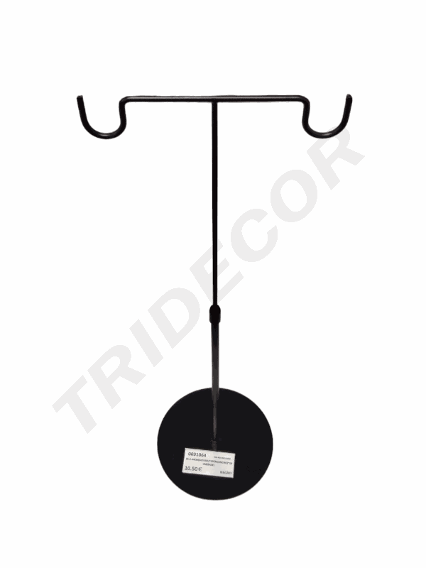 Double Hook Symmetry Display Black 35.5 64cm(Height)x23cm(Width)x18cm(Base)