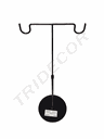 Doppelhaken-Symmetrie-Display Schwarz 35,5 64 cm (Höhe) x 23 cm (Breite) x 18 cm (Basis)