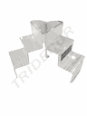 亚克力二层展示架Expositor Doble Altura 57X20X30cm 20/caja