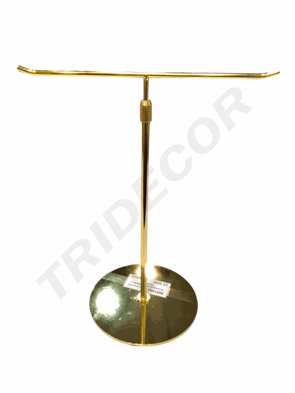Expositor Dorado de Doble Simetría 36 64cm (Altura) x30cm (Ancho) x18cm (Base)