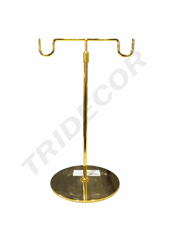 Display cu cârlig dublu Golden Symmetry 35,5 64 cm (înălțime) x23 cm (lățime) x18 cm (bază)