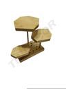 木七角亚麻参层展商 架 Expositor Madera Lino 3 Niveles
