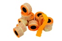 Rouleau d'étiquettes orange 26X16mm 12/Rouleau