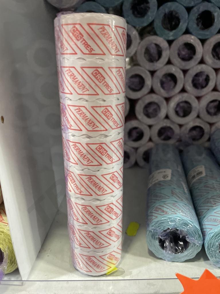 白色单排价格纸Rollo de 1500 Etiquets 26X12mm Blanco