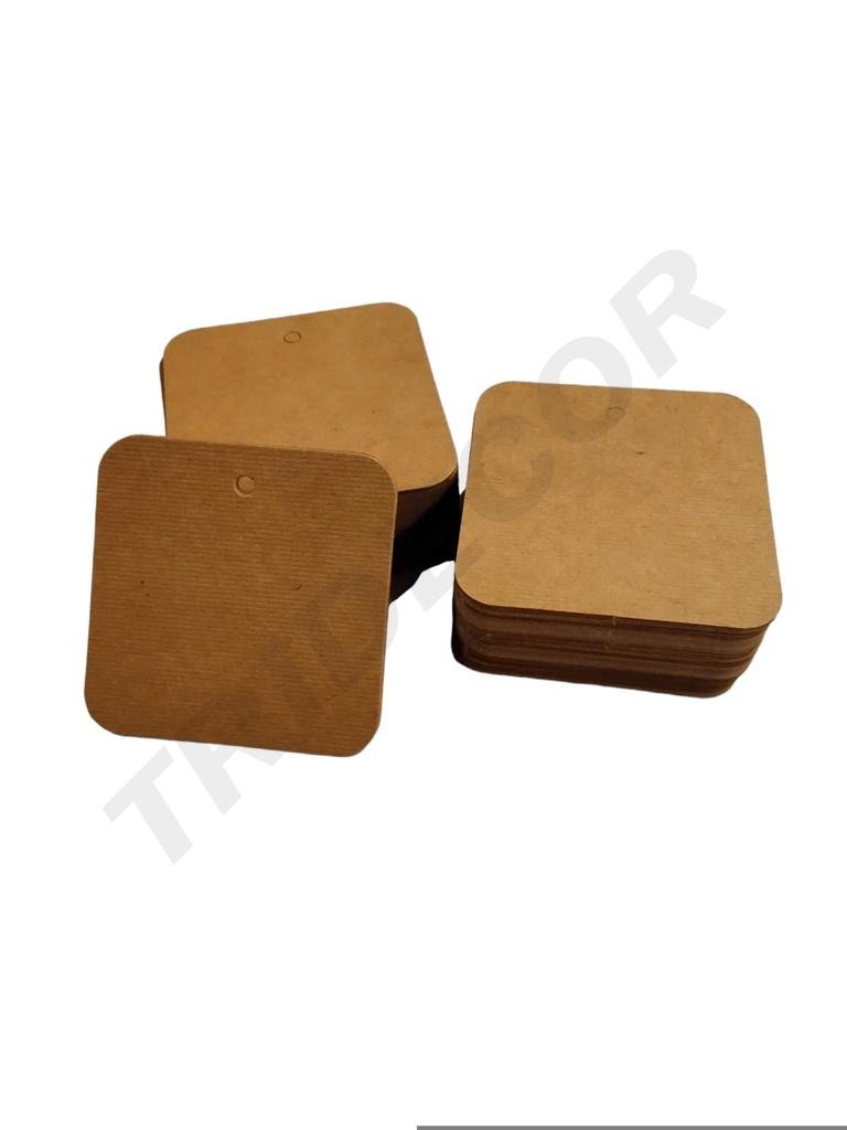 Quadratisches gestanztes Etikett, 5 x 5 cm