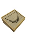 Wood and Linen Jewelry Box Display