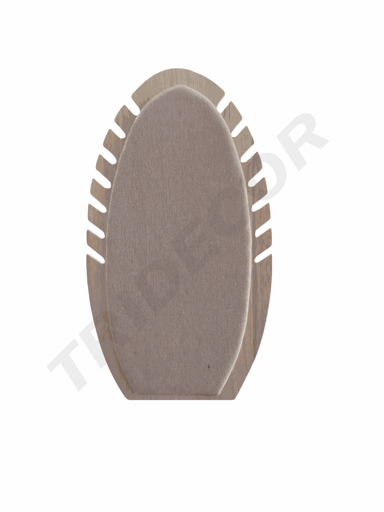 Expositor Para Collar Madera Y Lino 7 collares