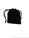 Black Velvet Bag with Drawstring 7X9cm 50U/Pack