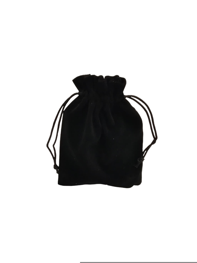 Black Velvet Bag with Drawstring 12X17cm 20U/Pack