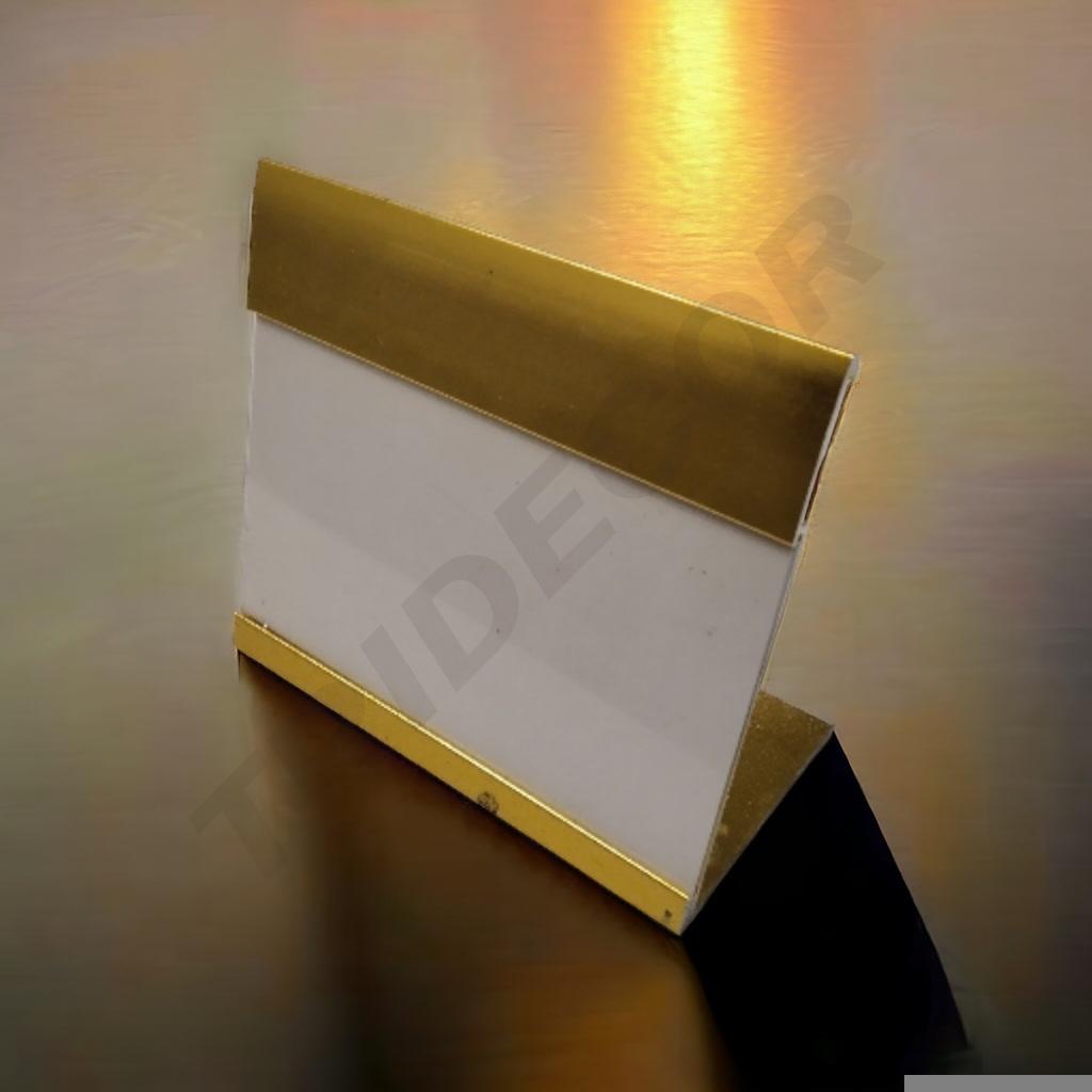 Golden Price Holder with Acrylic 10 units